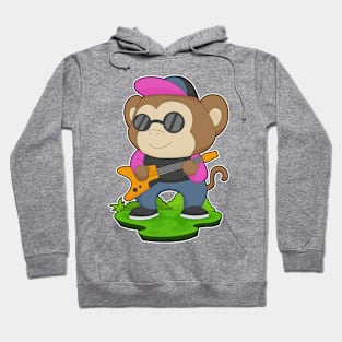 Monkey Musician Guitar Music Hoodie